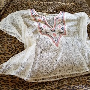 LoveStitch Lace poncho top